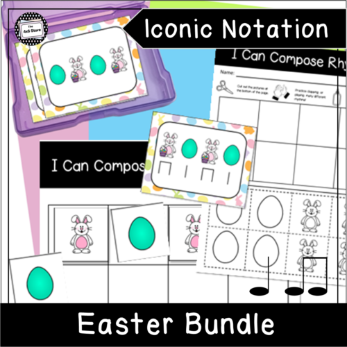 Easter Iconic Notation Cards & Composition Activity Bundle's featured image