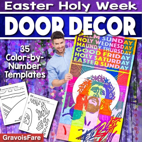 EASTER HOLY WEEK Door Decor Activity: Collaborative Poster and Bulletin Board's featured image