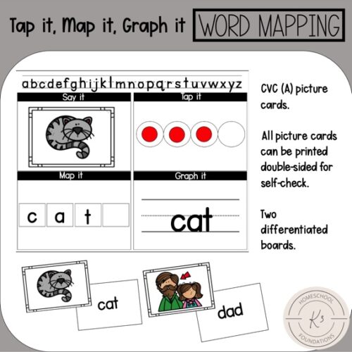 CVC Medial A; Tap it, Map it, Graph it|Word Mapping's featured image