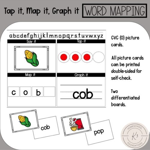 CVC Medial O; Tap it, Map it, Graph it|Word Mapping's featured image