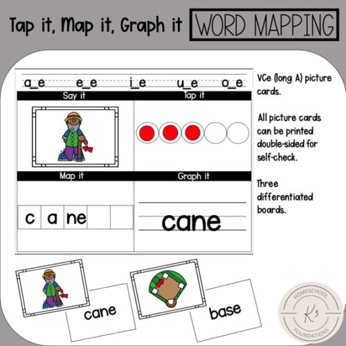VCe; Long A; Tap it, Map it, Graph it|Word Mapping's featured image