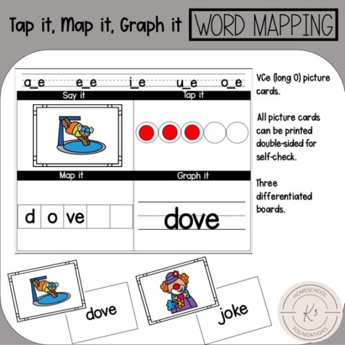 VCe Long O; Tap it, Map it, Graph it|Word Mapping's featured image