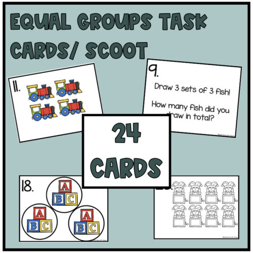 Equal Groups Task Cards's featured image