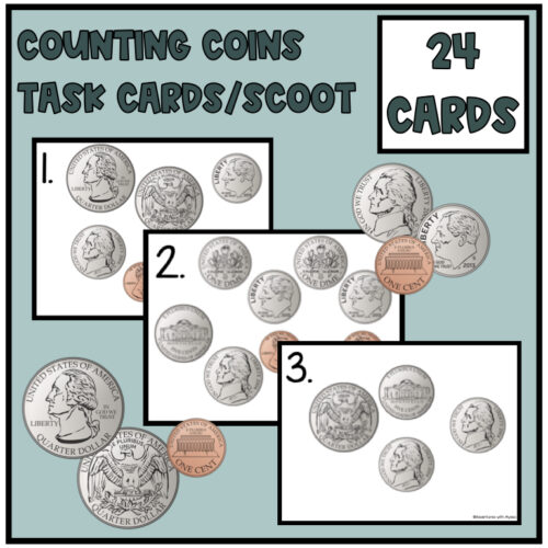 Counting Coins Task Cards's featured image