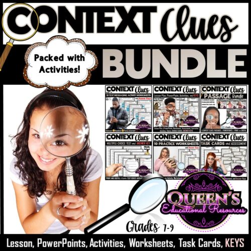 Context Clues Lesson, Activities, Worksheets, Assessments Bundle's featured image