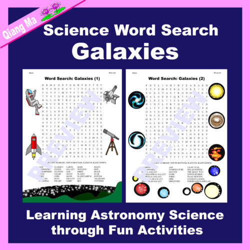 Science Word Search: Galaxies's featured image