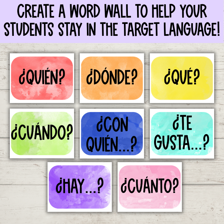 Hora de Aprender: Word Wall