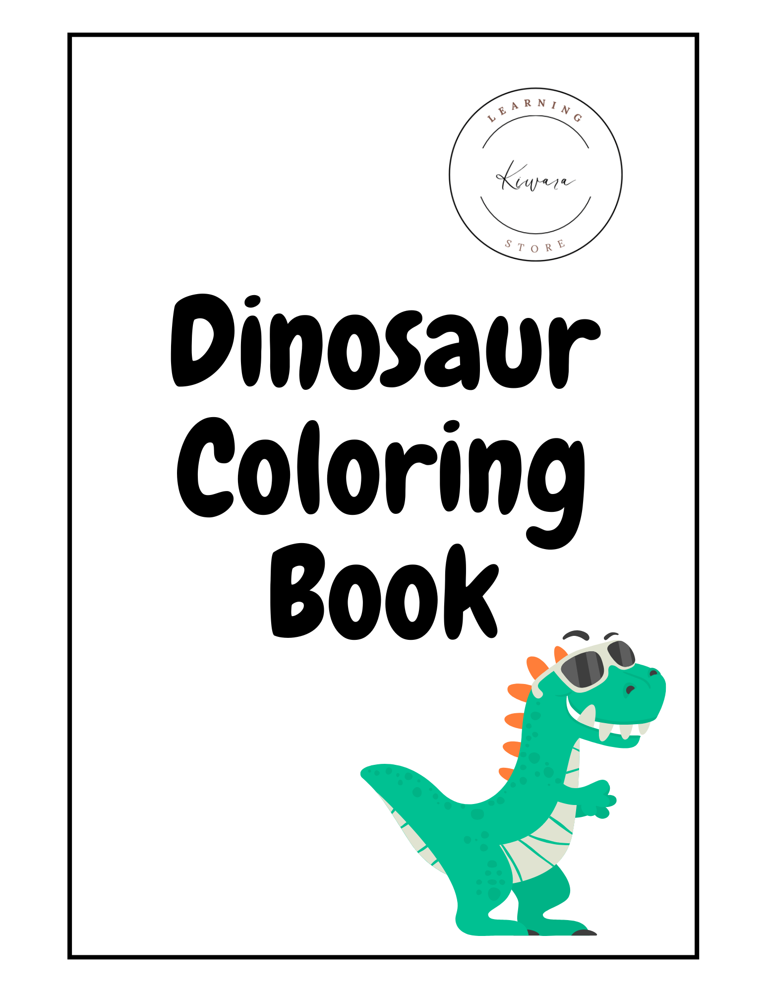 Green Dinosaur Coloring Book