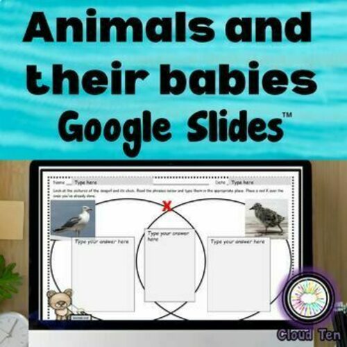 Animals and their babies in Google Slides™'s featured image