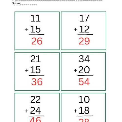 Two digit addition without regrouping | Adaptive resources - Classful
