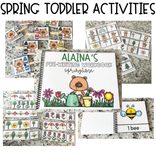 Spring Toddler Activities - Matching, Counting, Fine Motor, Colors, Patterns's featured image