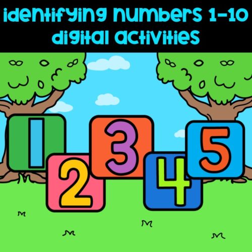 Pre-K/Kindergarten- Identifying Numbers 1-10 Digital Activity & Google Slides's featured image