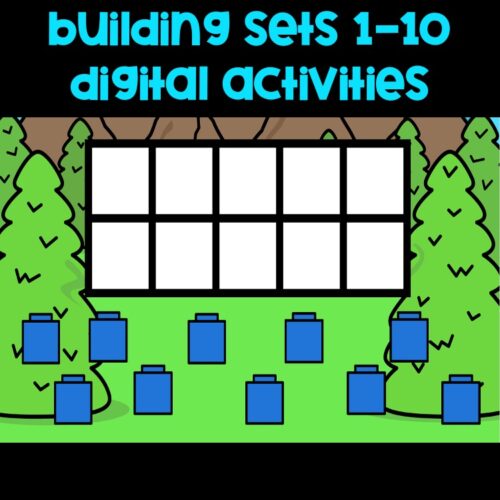 Pre-K/Kindergarten Math- Building sets 1-10- Digital Activity & Google Slides's featured image
