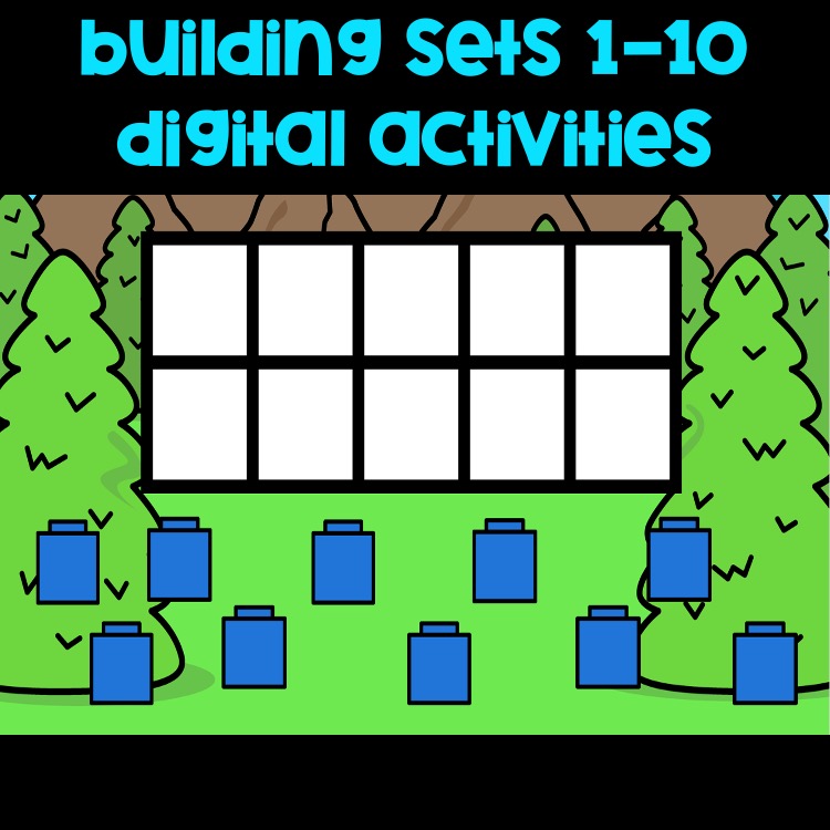 Pre-K/Kindergarten Math- Building sets 1-10- Digital Activity & Google Slides
