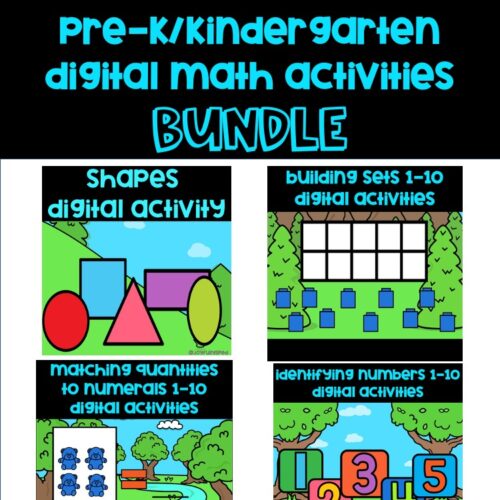 Pre-K/Kindergarten Digital Math Activities & Google Slides BUNDLE's featured image