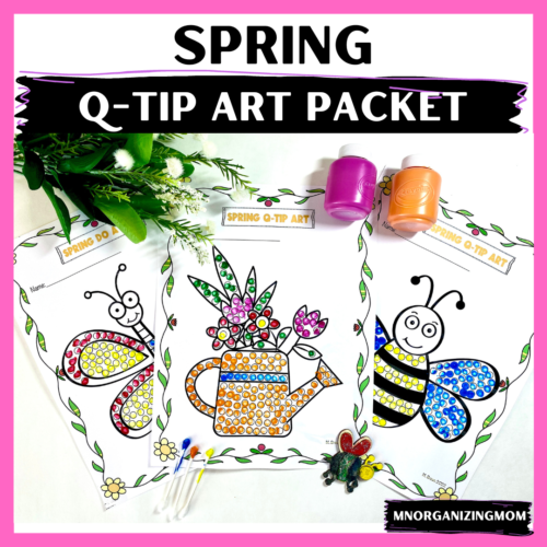 Spring Q-Tip Art Packet's featured image