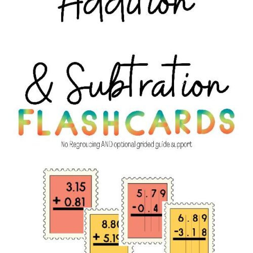Addition & Subtraction with Decimals Task Cards | No Regrouping's featured image