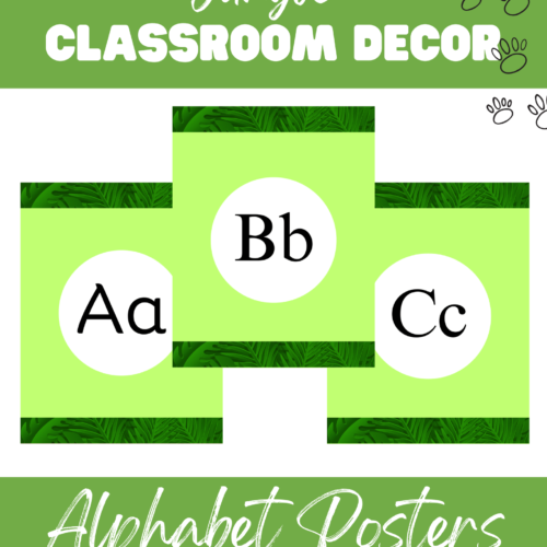 Jungle Classroom Decor | Alphabet Posters's featured image