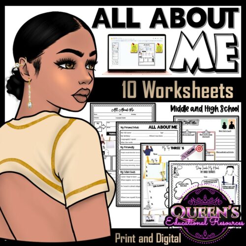 All About Me Worksheets, All About Me Activities, Back to School Activities's featured image