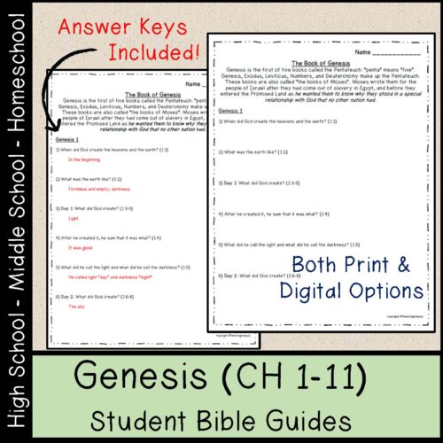 Book of Genesis Bible Study Questions (CH 1-11)'s featured image
