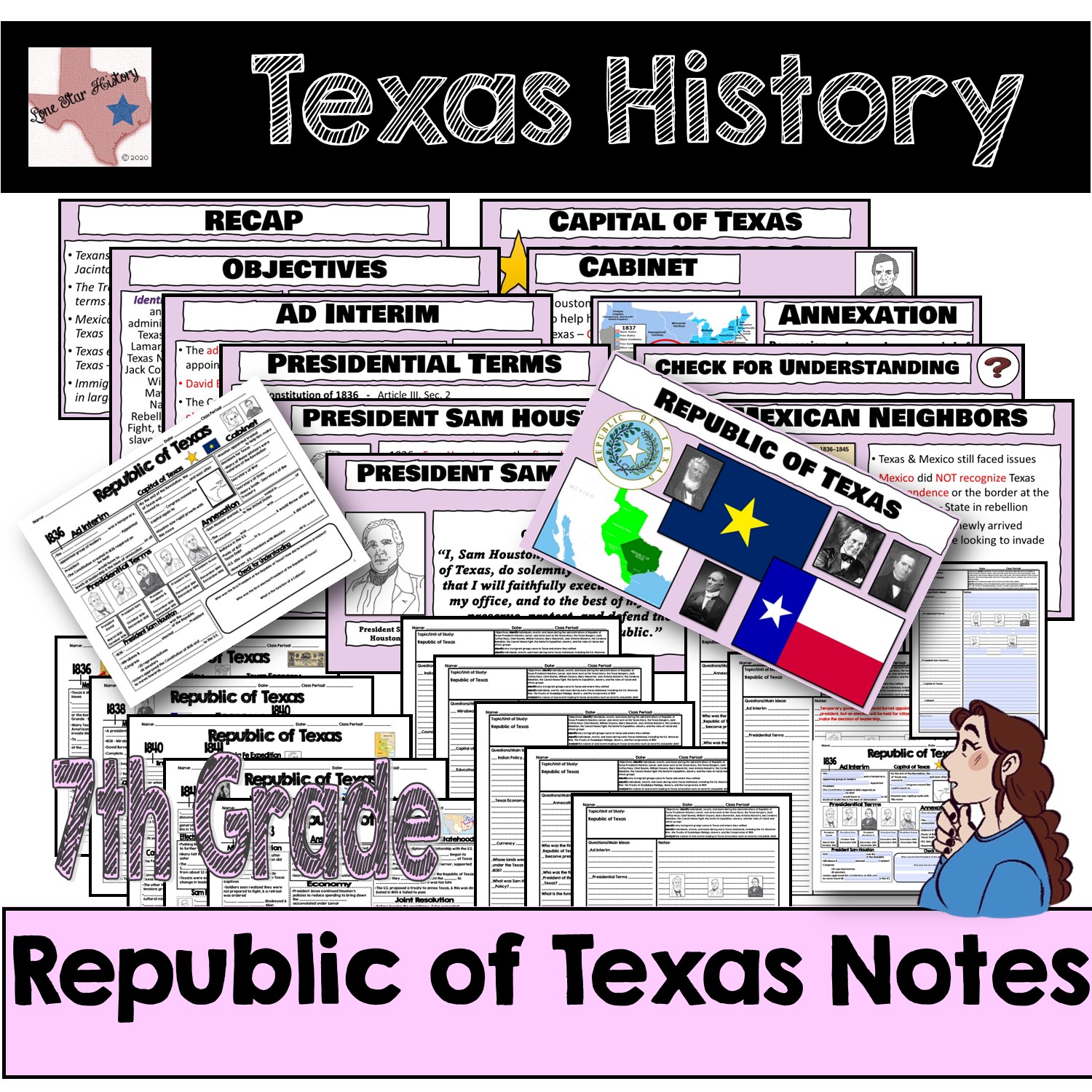 Texas History Contemporary Texas Diamond (Tarsia) Puzzle with digital  version - Classful