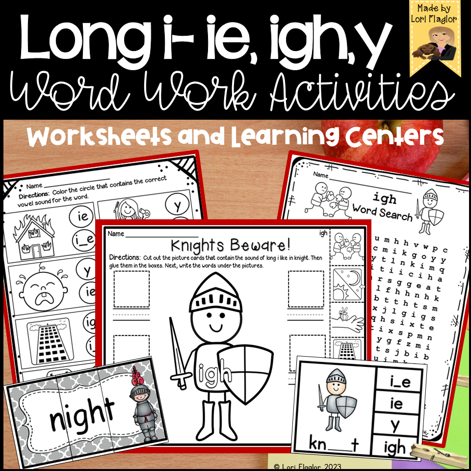 long-i-ie-igh-y-word-work-activities-worksheets-and-learning-centers
