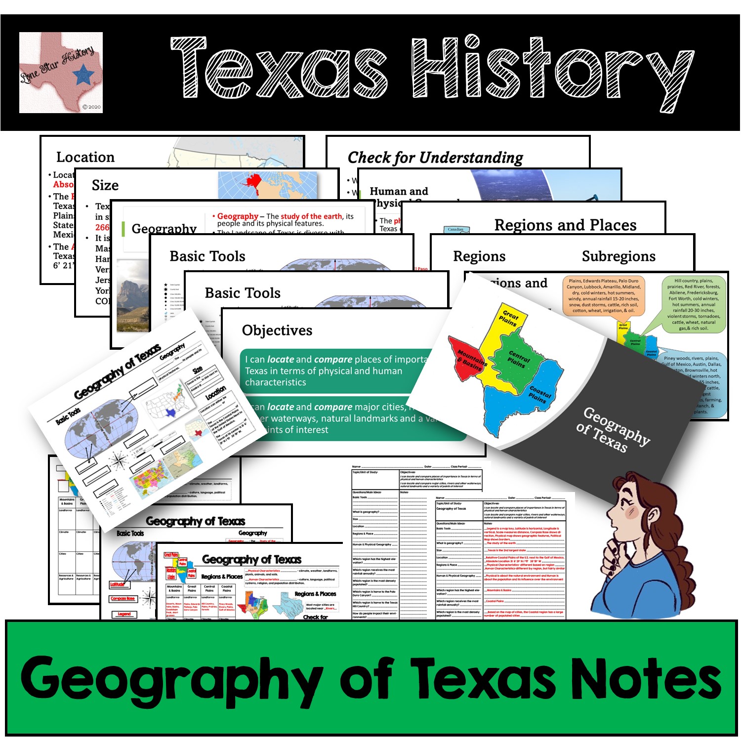 Geography of Texas Notes - Texas History