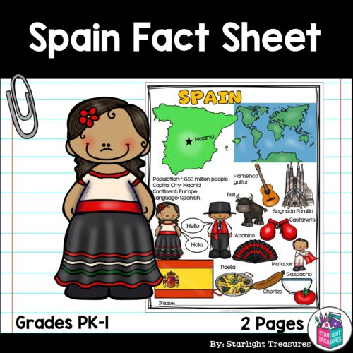 Spain Fact Sheet for Early Readers's featured image