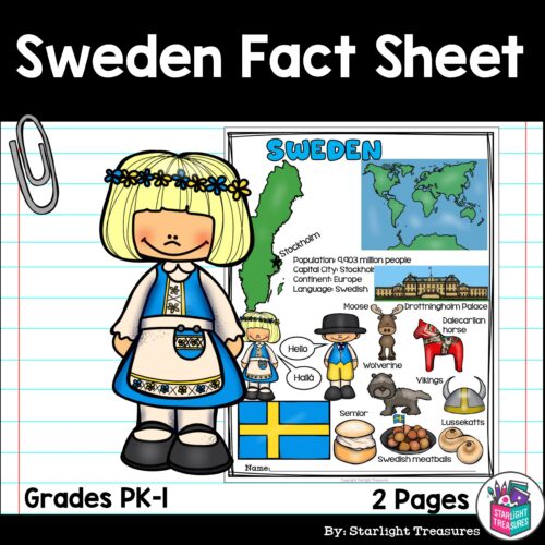 Sweden Fact Sheet for Early Readers's featured image