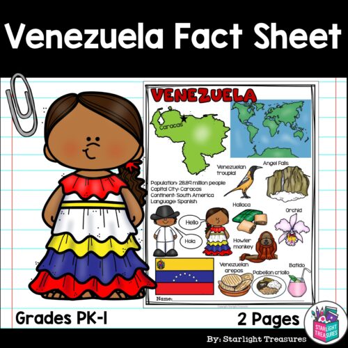 Venezuela Fact Sheet for Early Readers's featured image