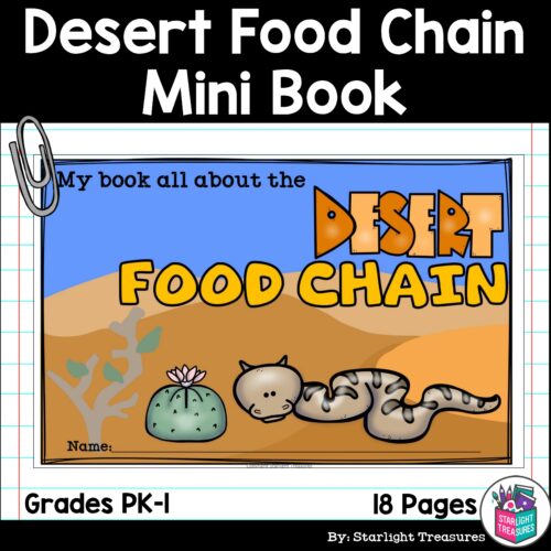 Desert Food Chain Mini Book for Early Readers - Food Chains's featured image