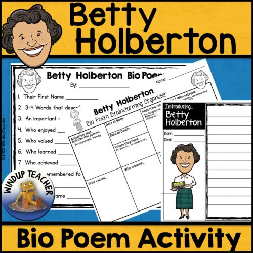 Betty Holberton Biography Poem Writing Activity's featured image