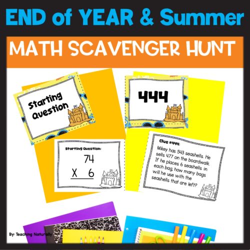 End of Year Math Activities Math Scavenger Hunt's featured image
