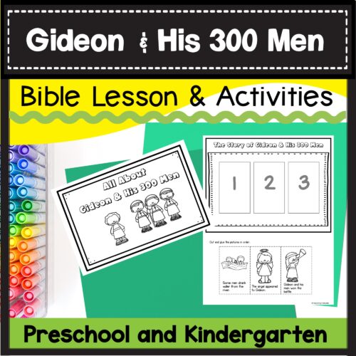 Gideon and his 300 Men Bible Story Lesson and Activities Preschool ...