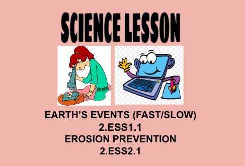 2nd Grade Science Lesson Earths Events, Erosion Prevention 2.ESS1.1, 2 ...