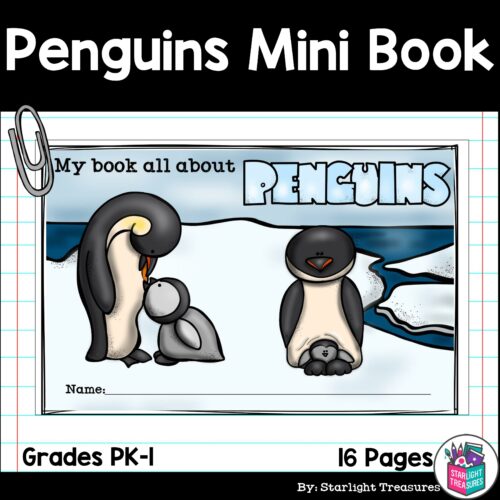 Penguins Mini Book for Early Readers - Animal Study's featured image