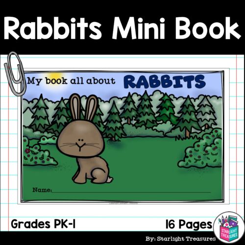 Rabbits Mini Book for Early Readers - Bunny Mini Book - Animal Study's featured image
