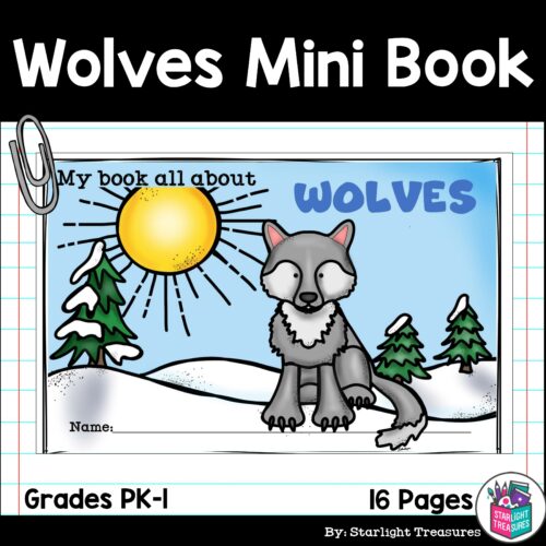 Wolves Mini Book for Early Readers - Animal Study's featured image