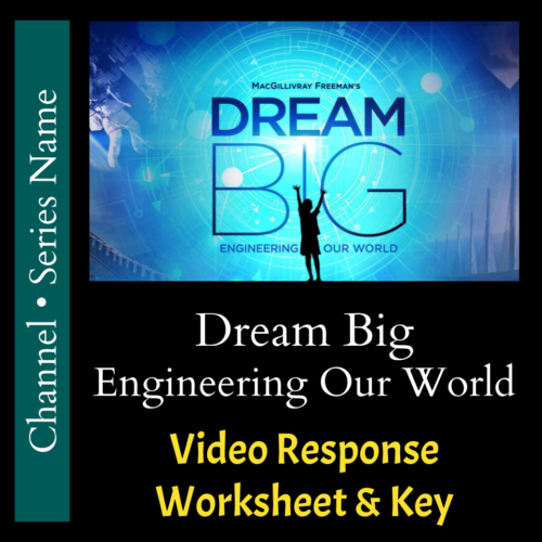 Dream Big: Engineering Our World - Video Response Worksheet and Key's featured image