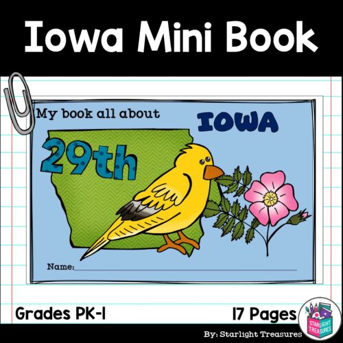 Iowa Mini Book for Early Readers - A State Study's featured image