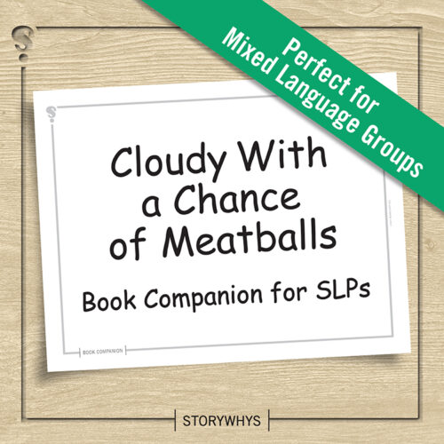 Cloudy With a Chance of Meatballs Book Companion for Speech Therapy's featured image