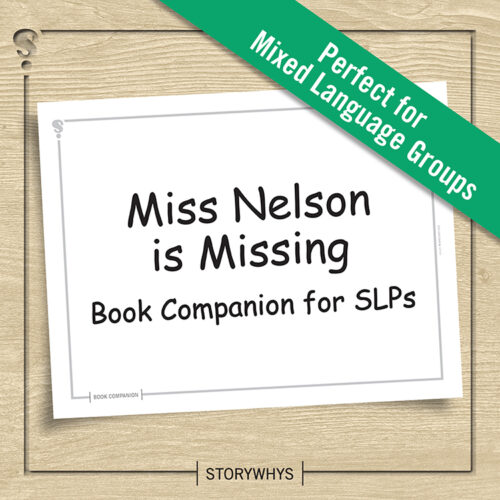 Miss Nelson is Missing Book Companion for Speech Therapy's featured image