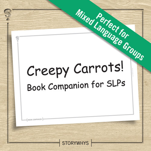 Creepy Carrots Book Companion for Speech Therapy's featured image