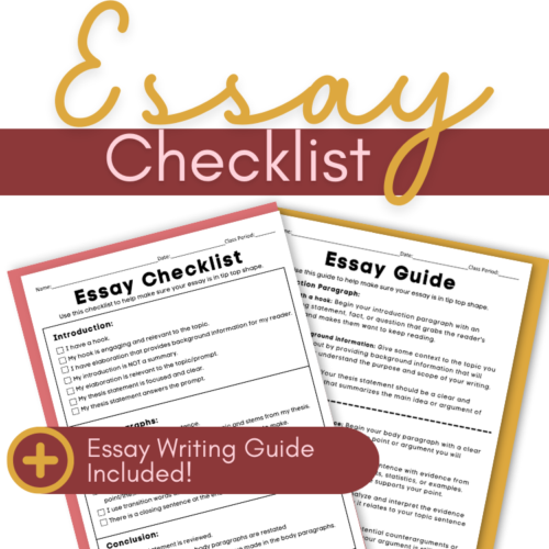 Essay Checklist Explanatory/Informative Essay's featured image