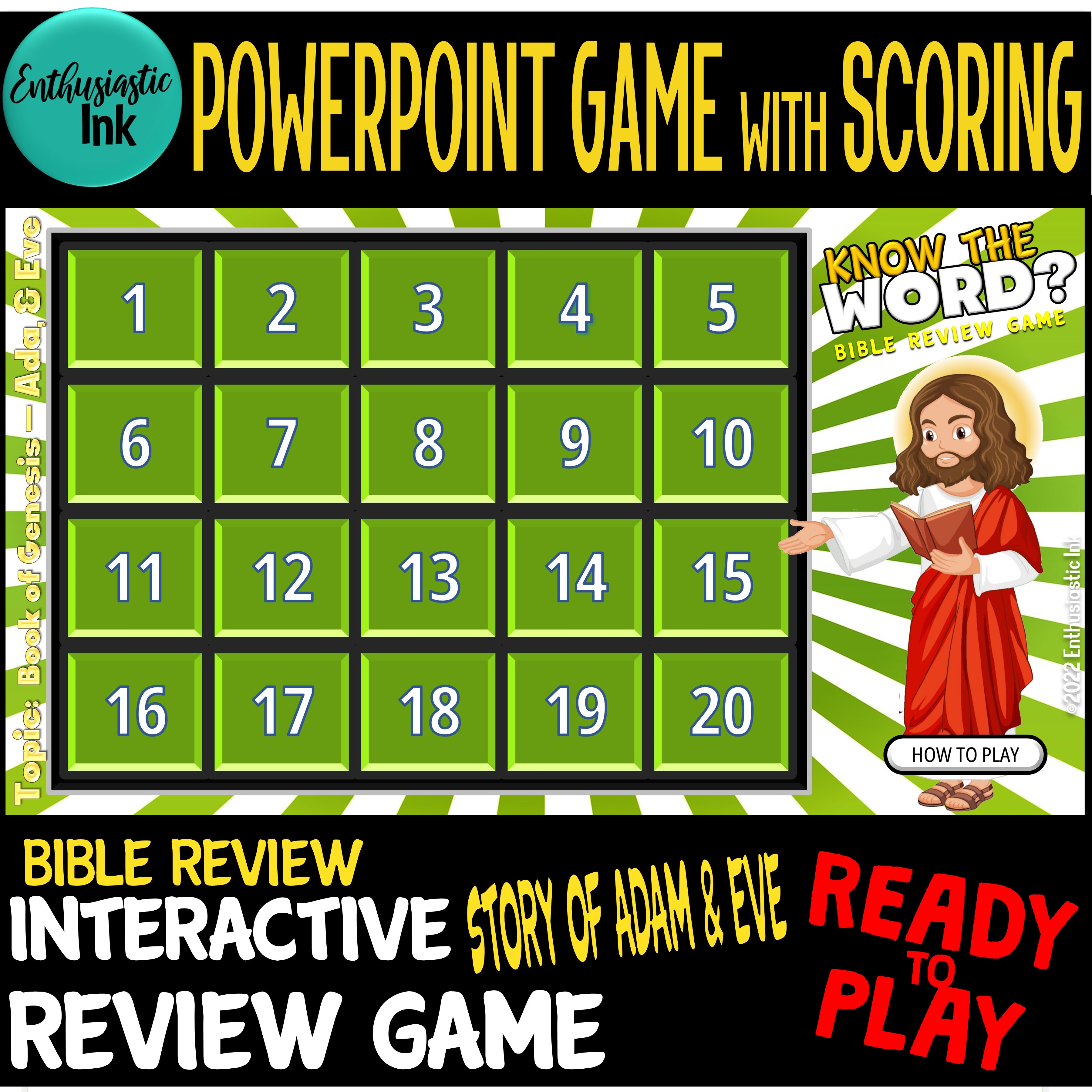 KNOW THE WORD? BIBLE REVIEW GAME -ADAM & EVE