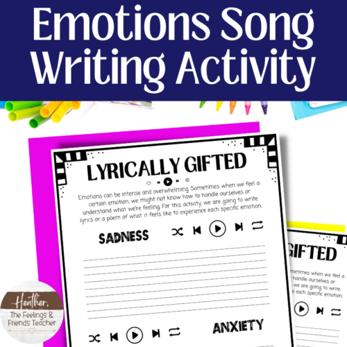 Emotions Song Writing Printable Activity For Emotional Reflection in Students's featured image