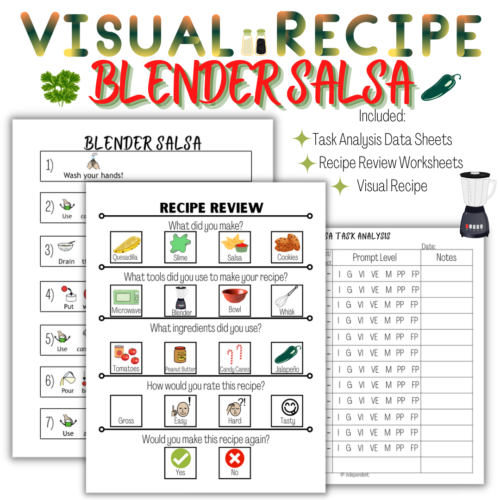 Blender Salsa Visual Recipe | Special Education's featured image