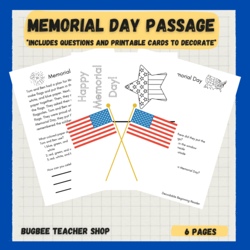 Memorial Day Passage and Comprehension's featured image