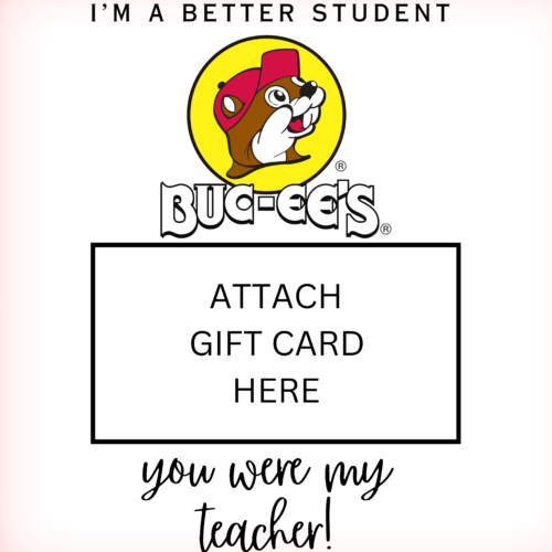 Teacher Gift Card Holder (Buccee’s)'s featured image