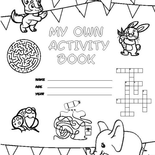 Activity and Coloring Book by Easy Reads For Kids's featured image
